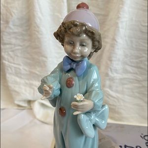 Lladro Clown with flower -boxed